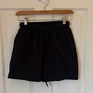 PrettyLittleThing Black Lounge Shorts Size 2 XS High Rise